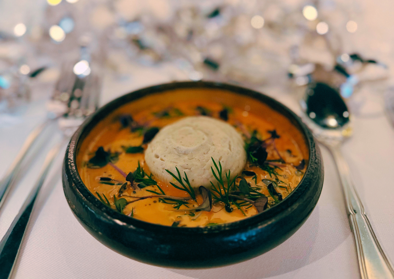 Hummerbisque med fiskesoufflé